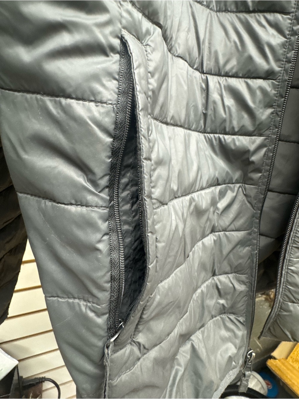 Essentials Gray Puffer Jacket - Picture 4 of 5